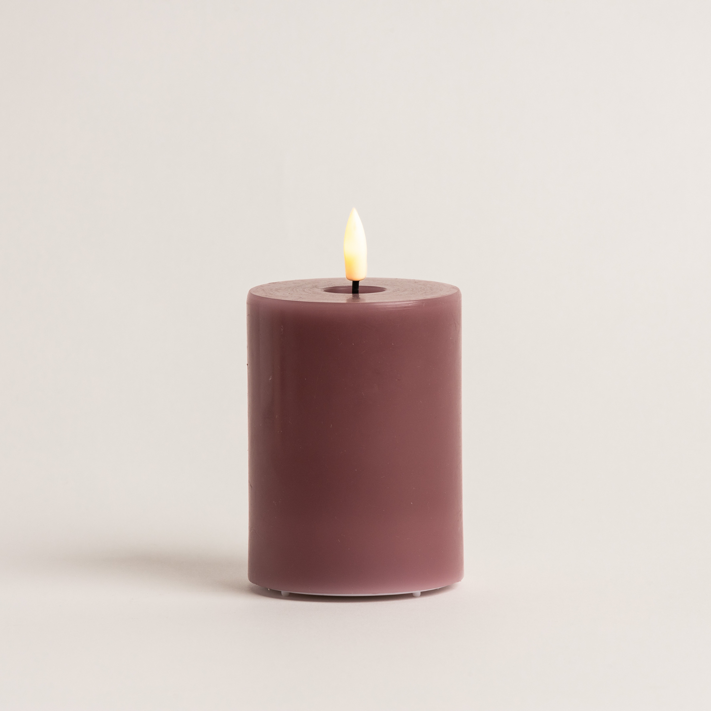 10cm x 7.5cm Old Rose LED Candle