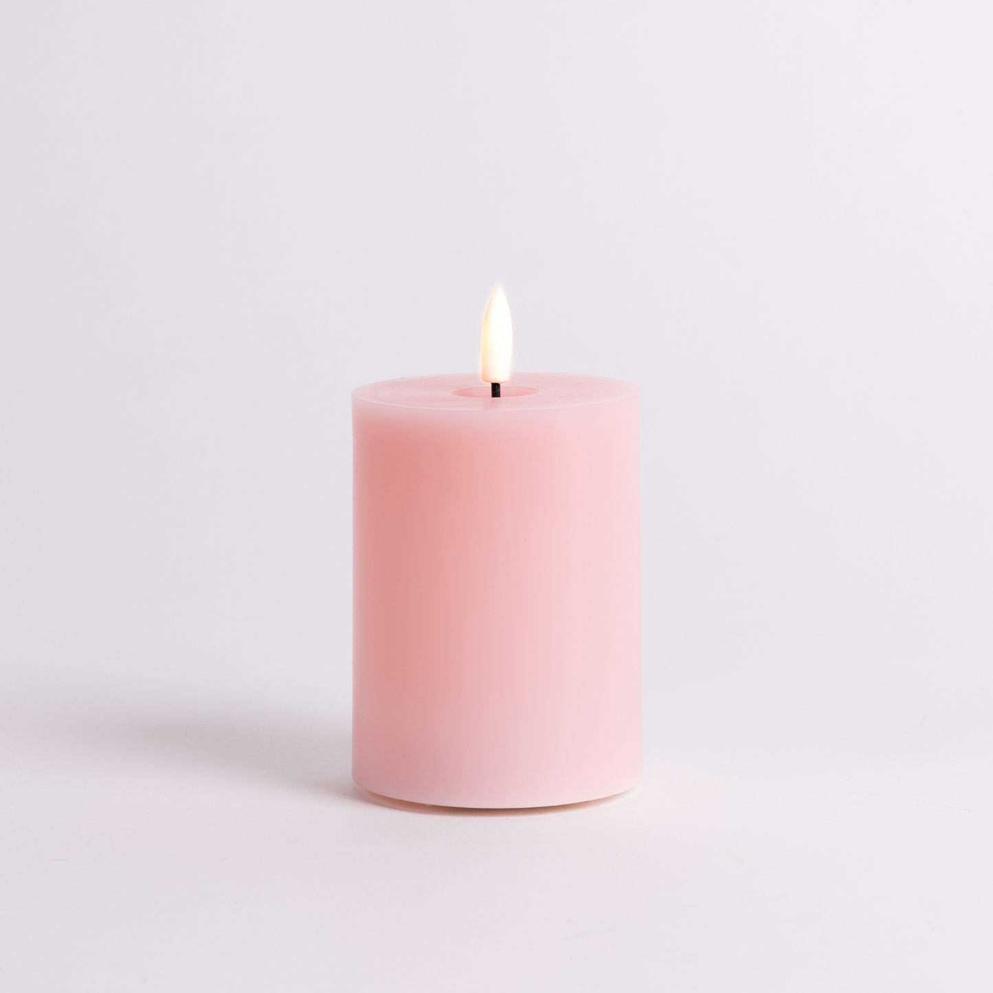 10cm x 7.5cm Pink LED Candle
