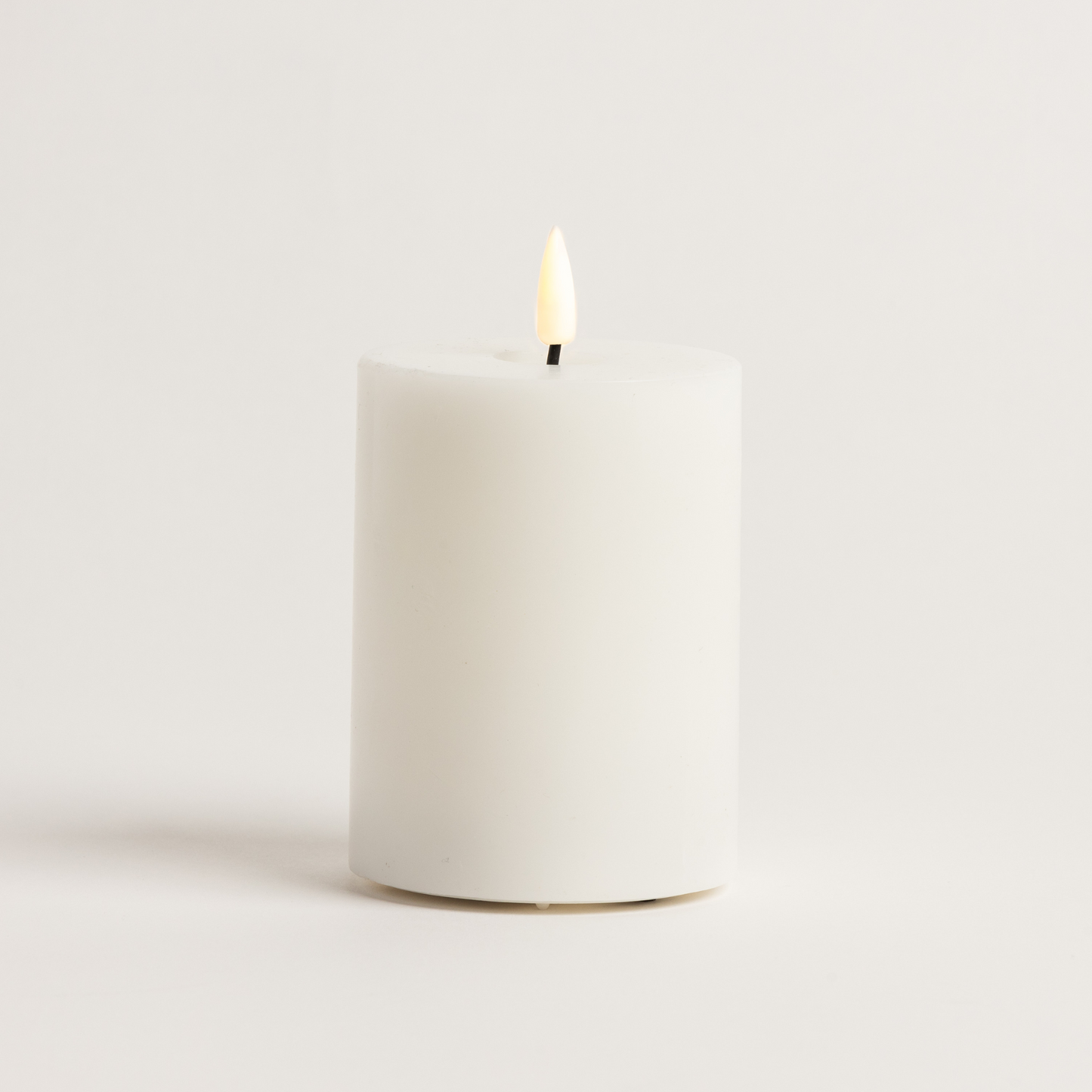 12.5cm x 7.5cm White LED Candle