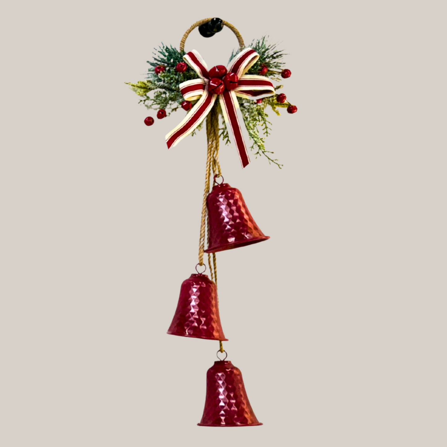 Hanging Bell Trio in Red