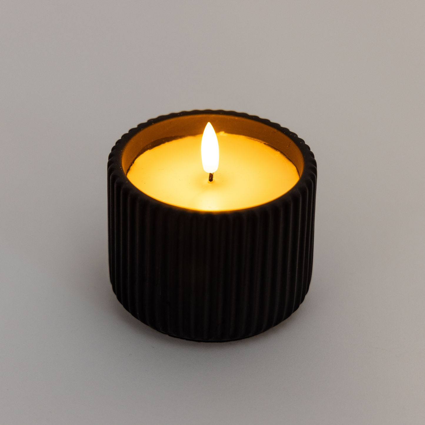 9cm Black Cement Blend Candle