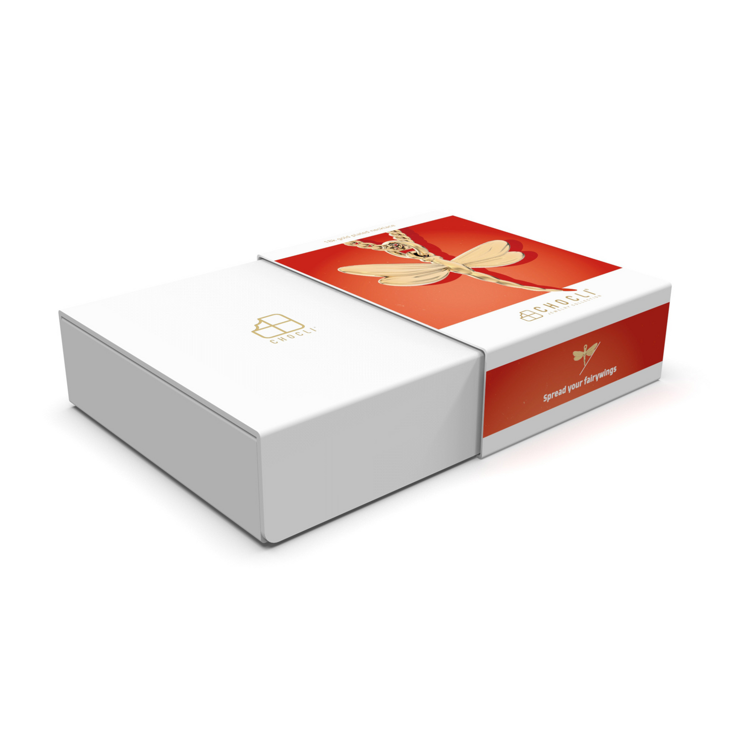 Chocli Dragonfly 18K Gold Plated Necklace