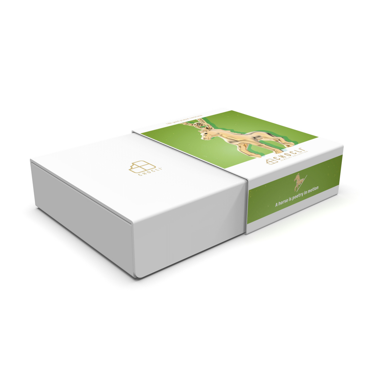 Chocli Horse 18K Gold Plated Necklace