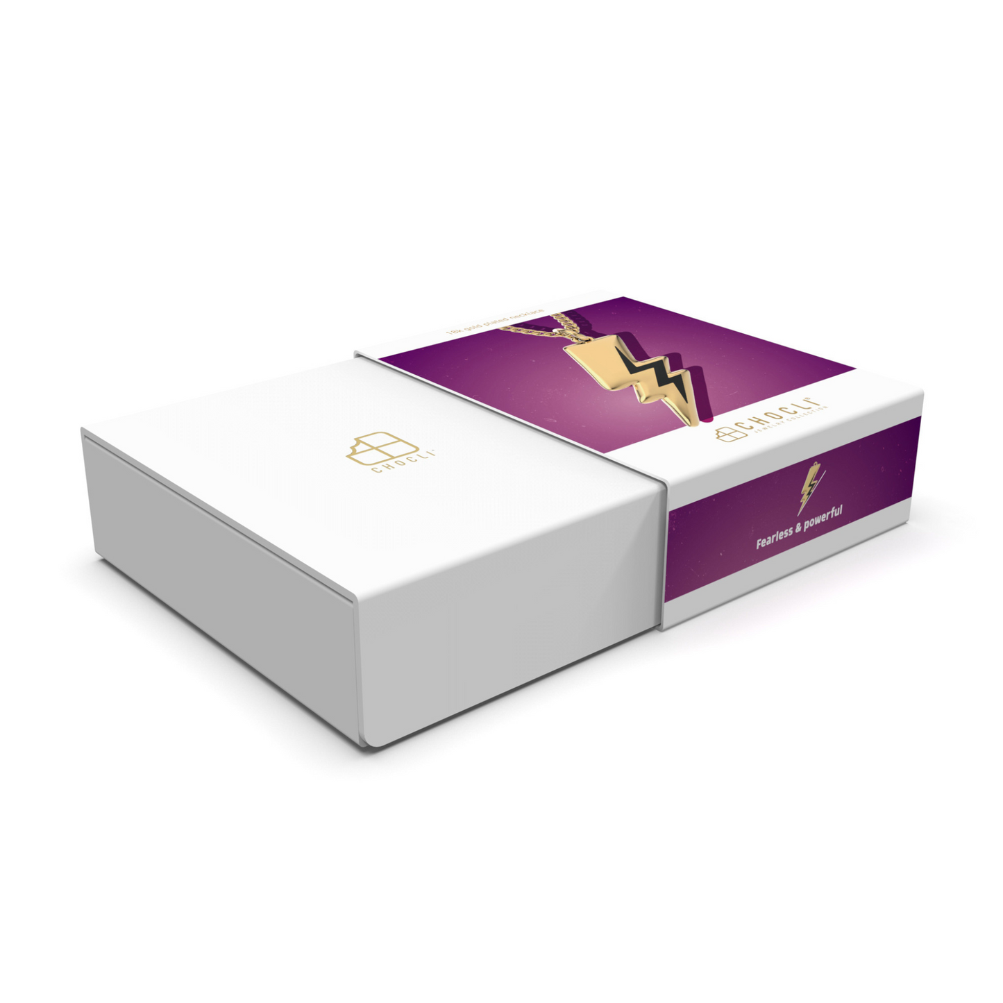 Chocli Lightning Bolt 18K Gold Plated Necklace