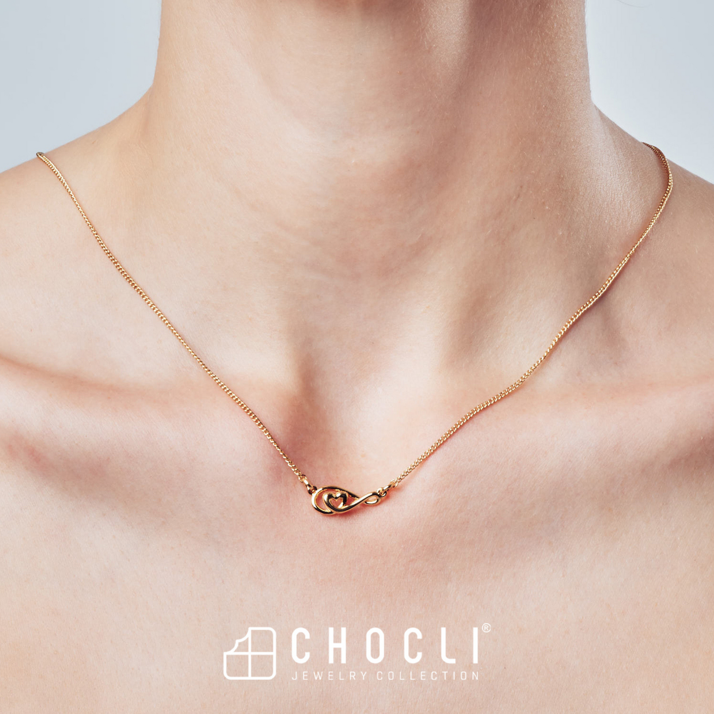 Chocli Infinity 18K Gold plated necklace
