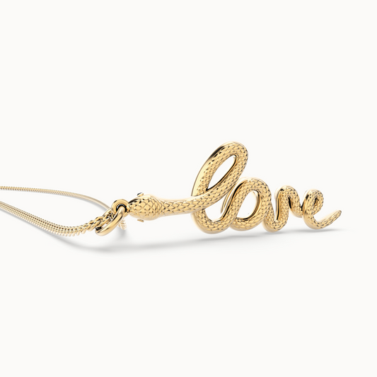Chocli Love Snake 18K Gold Plated Necklace