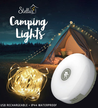 SOLAR Camping Lights 10m Warm White
