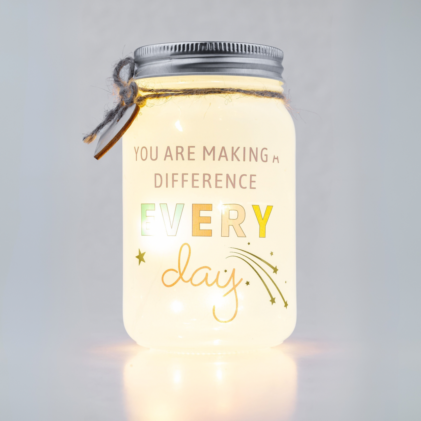 Difference Every Day Sparkle Jar