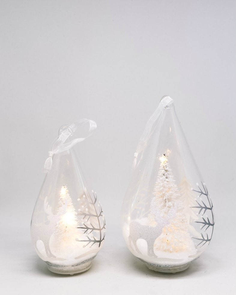 Small (14.5cm) Forest Village Printed Teardrops