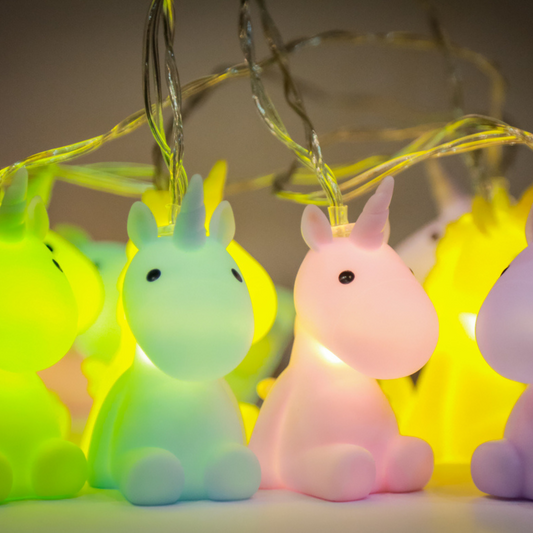 Pastel Unicorns Fairy Lights String