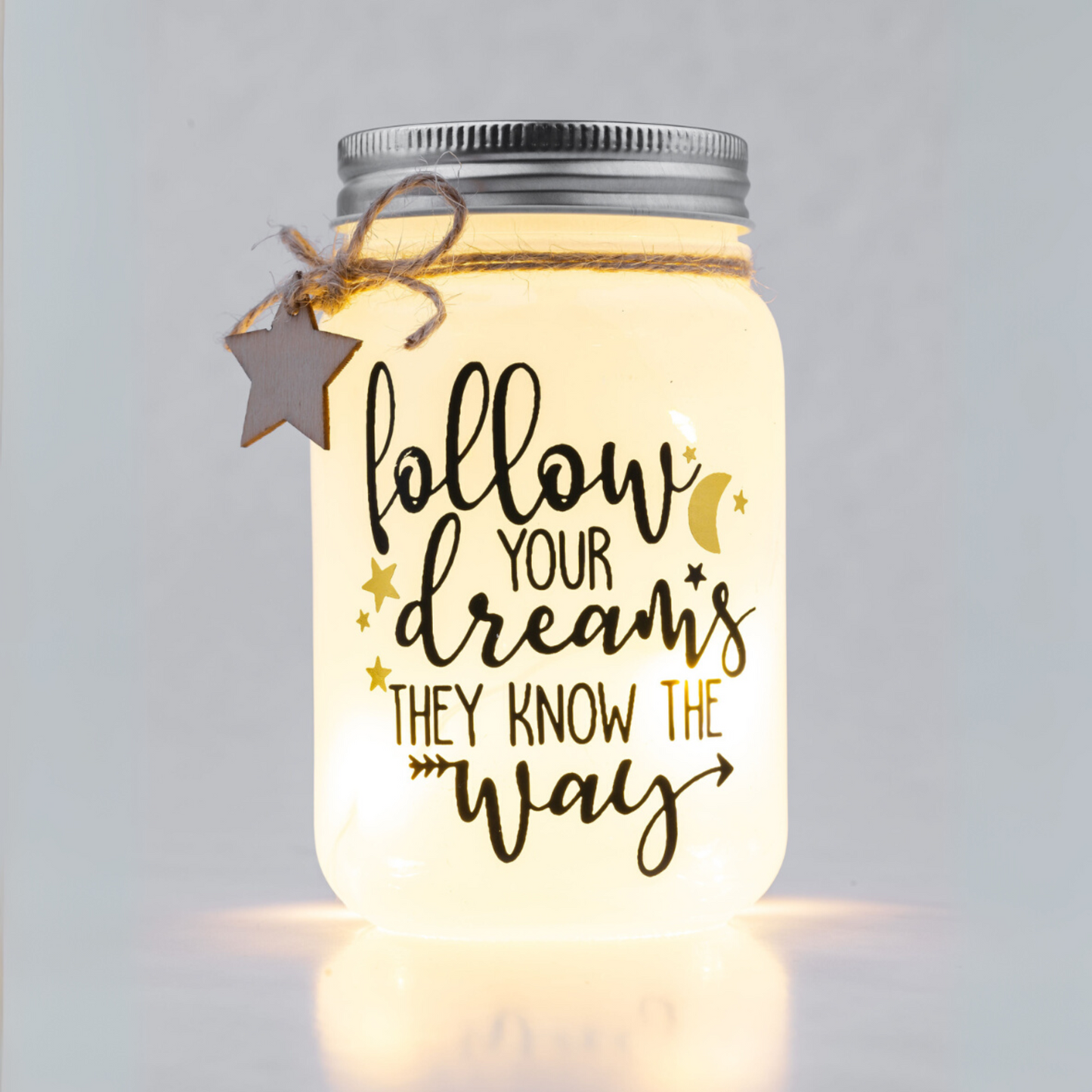 Follow Your Dreams Sparkle Jar