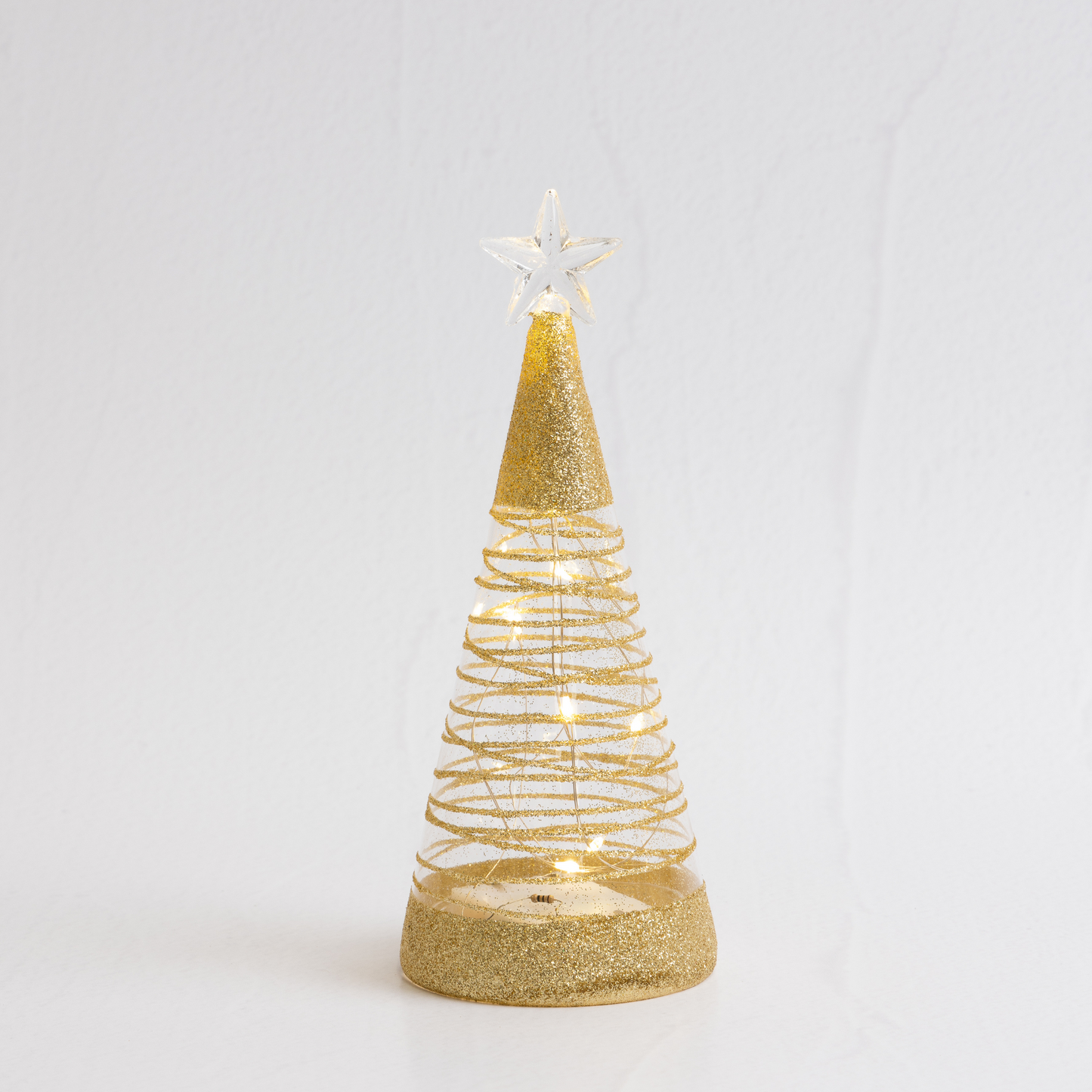 17cm Gold Sparkle Table Top Tree