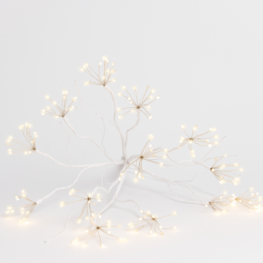 Hanging White Starburst Branch Lights