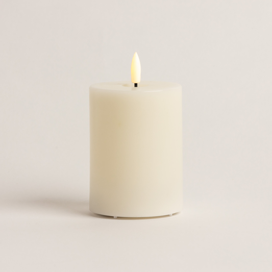 12.5cm x 7.5cm Classic Ivory LED Candle