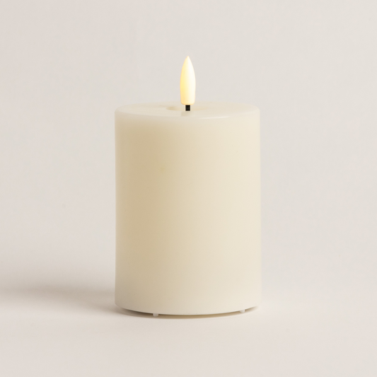 15cm x 7.5cm Classic Ivory LED Candle