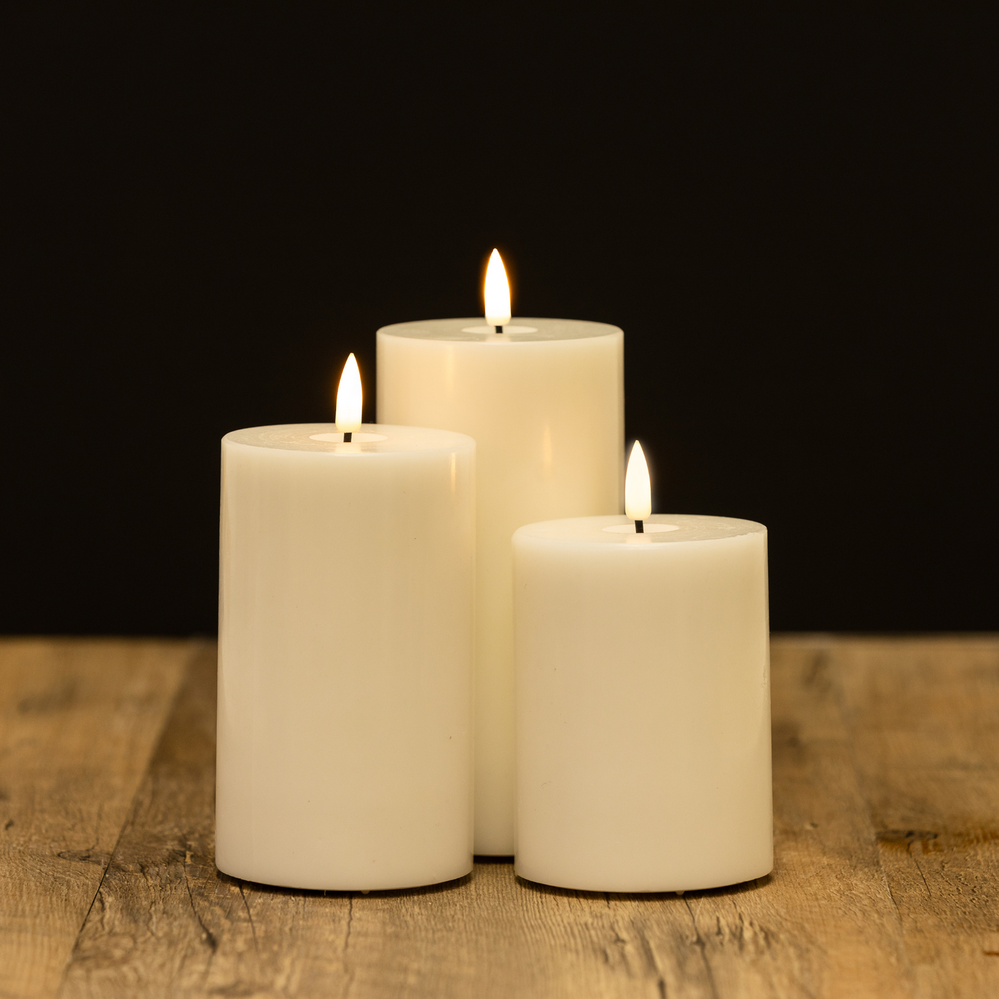 10cm x 7.5cm Classic Ivory LED Candle