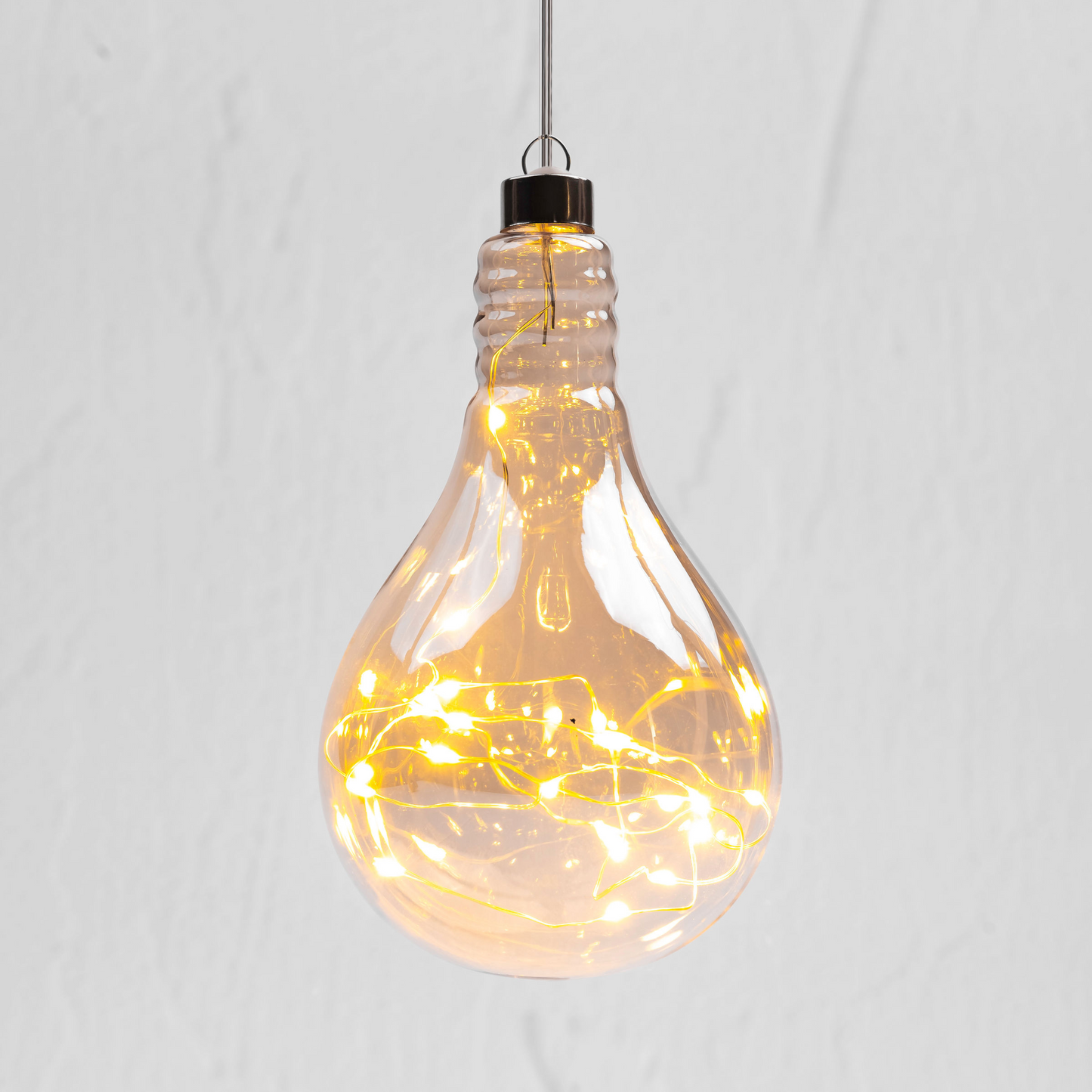 Champagne Light Bulb Hanging Glass Light