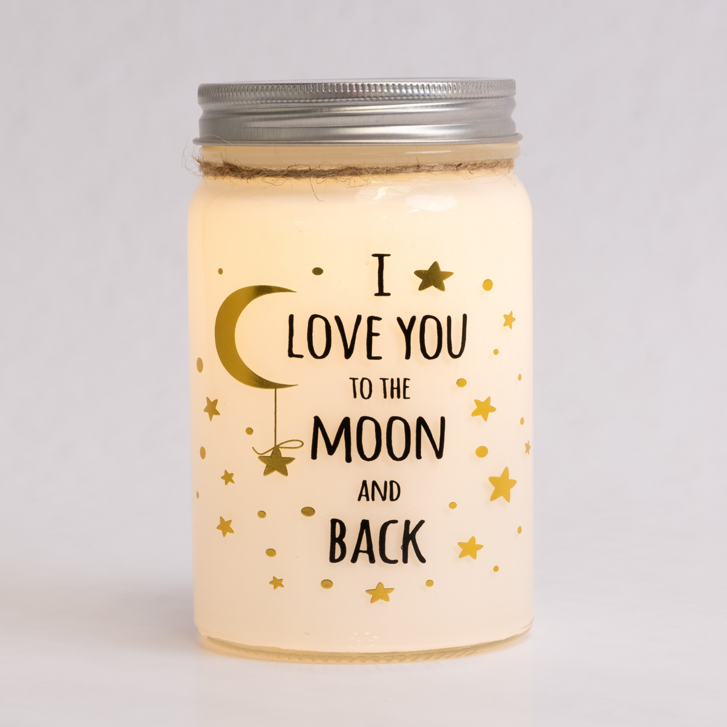 I Love You to the Moon and Back Sparkle Jar