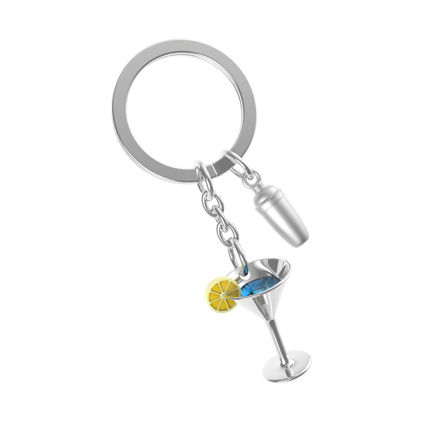 Cocktail with Shaker Keychain