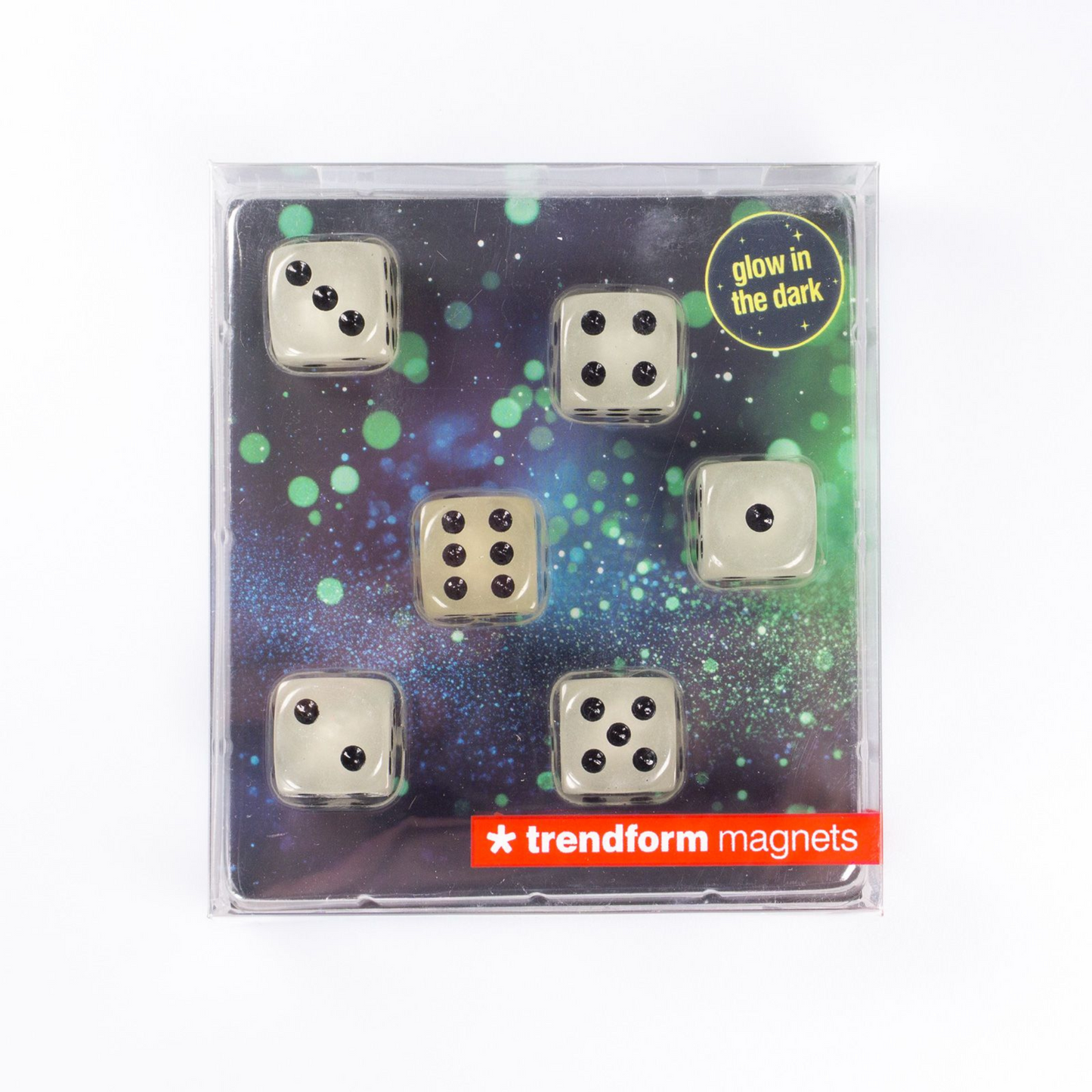 Poker Glow Magnets (set of 6) glow in the dark