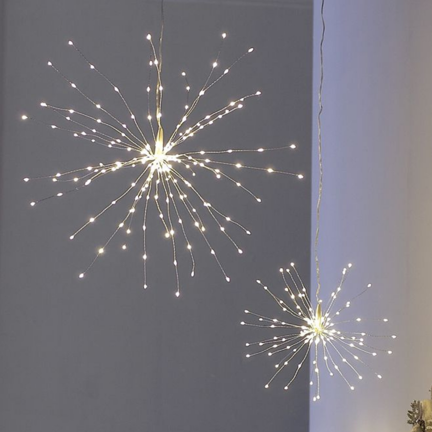 Starburst Large Silver Plug In