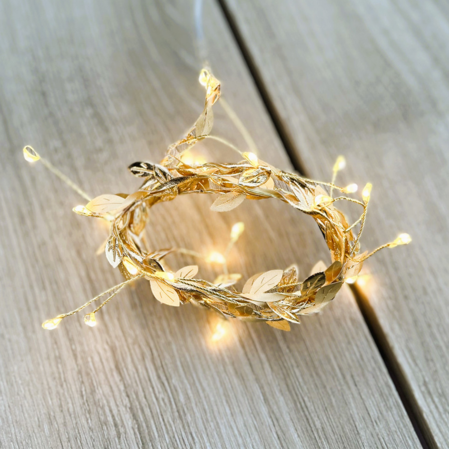 1.2m Gold Garland (fabric) Seed Light