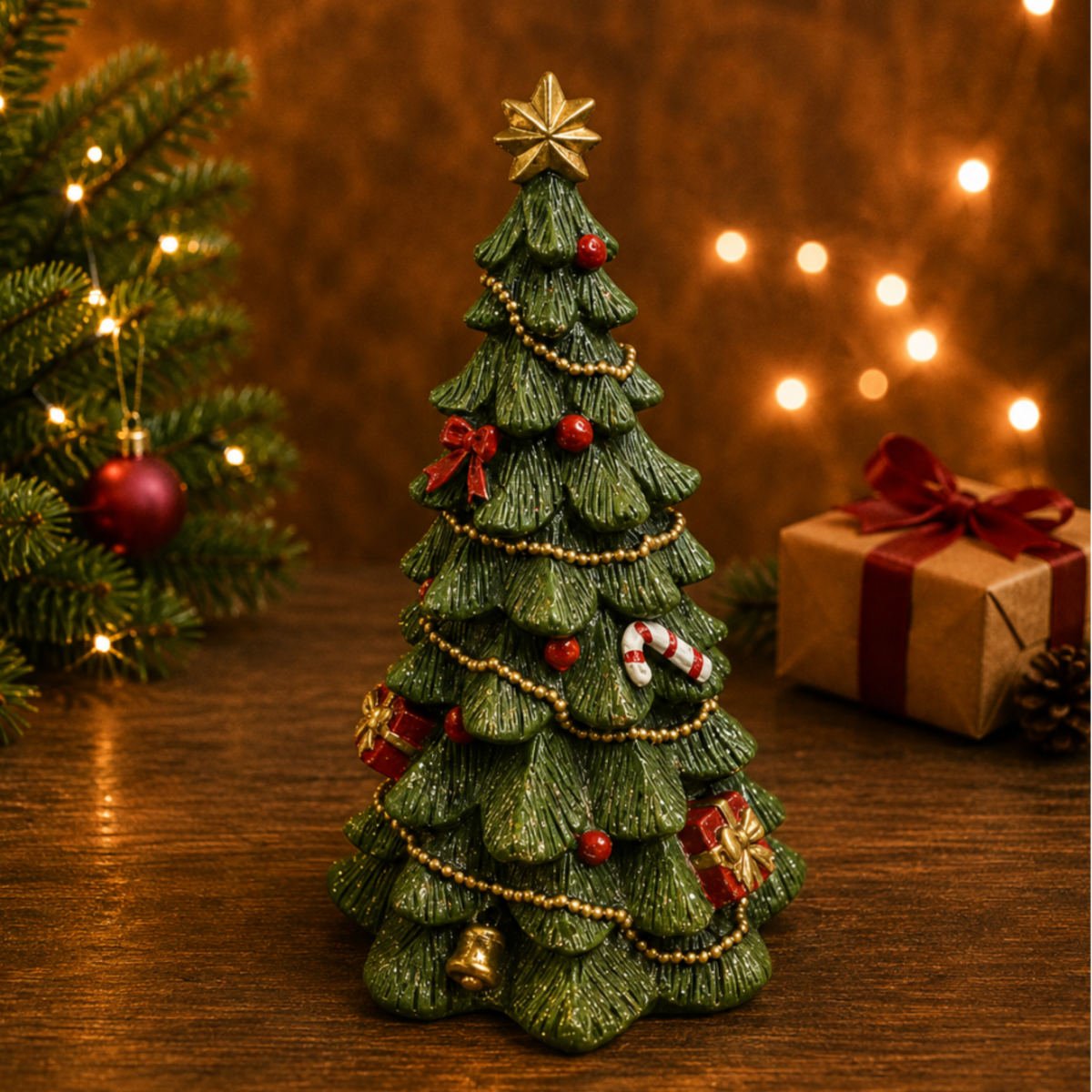 Green Decorated Christmas Tree