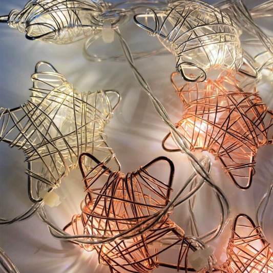 Woven Stars Fairy Lights