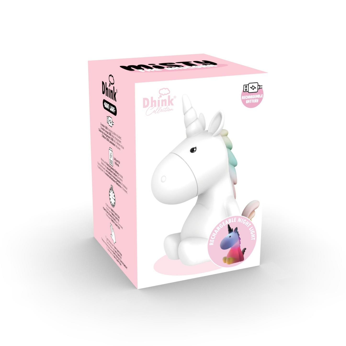 Misty the Unicorn USB Rechargeable Night Light
