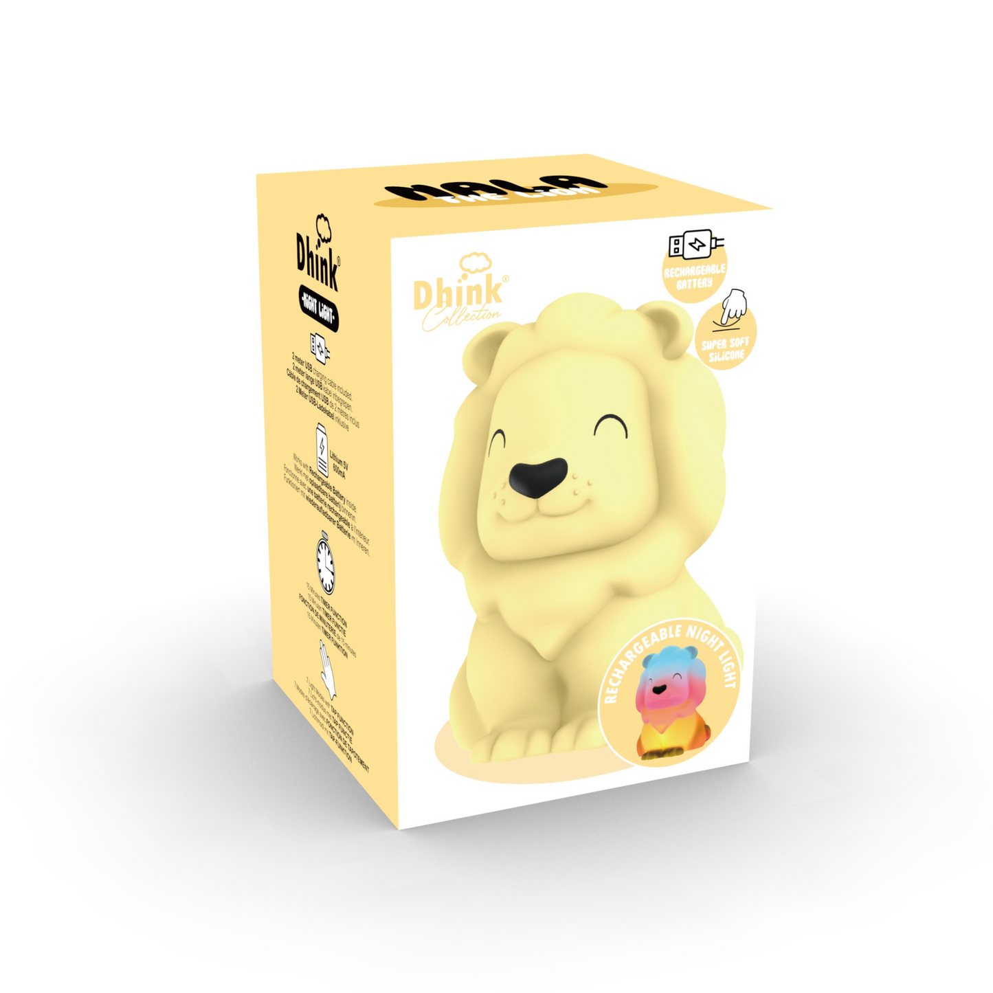 Squishy Nala the Lion USB Rechargeable Night Light