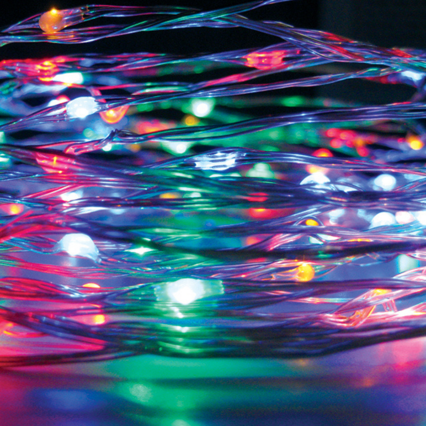 2m Silver RNB 20 LED Seed Lights String