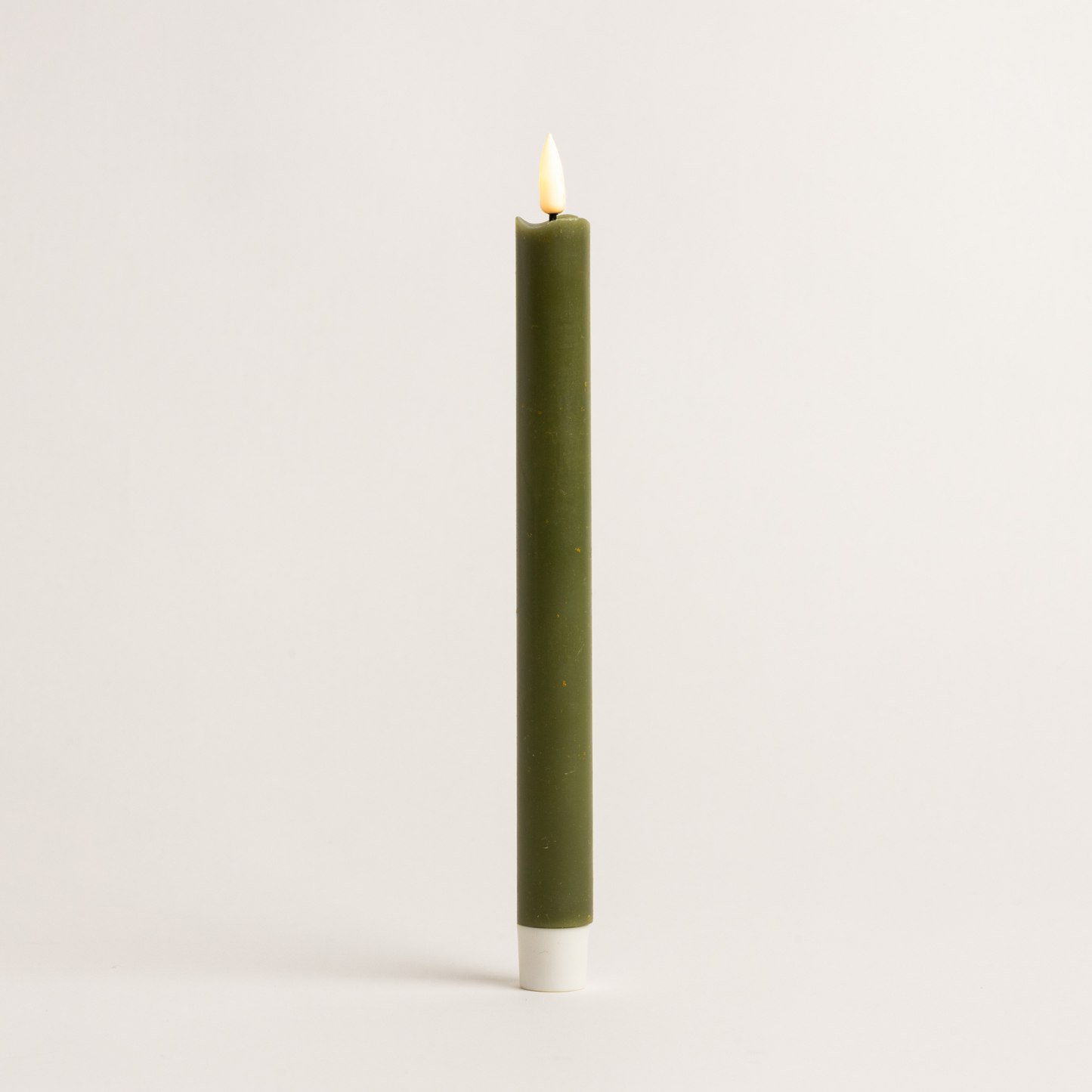Green LED Table Candle Two Pack
