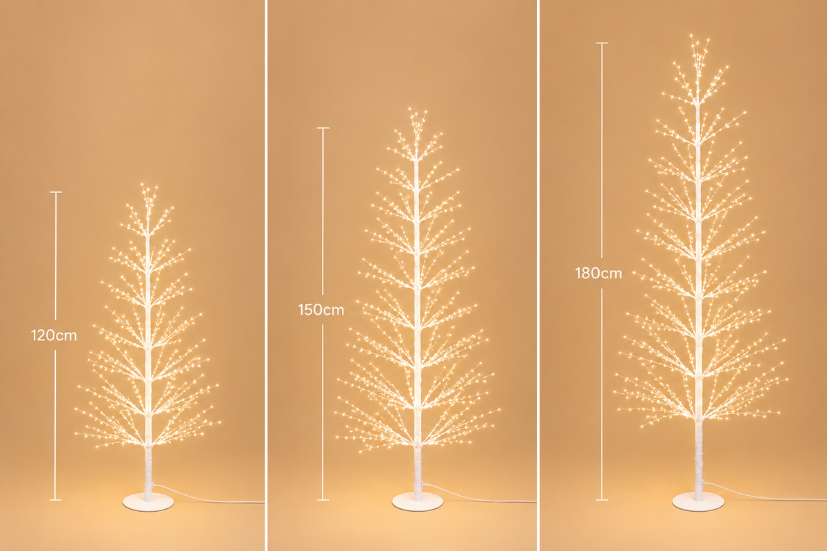 White Spruce LED Christmas Trees
