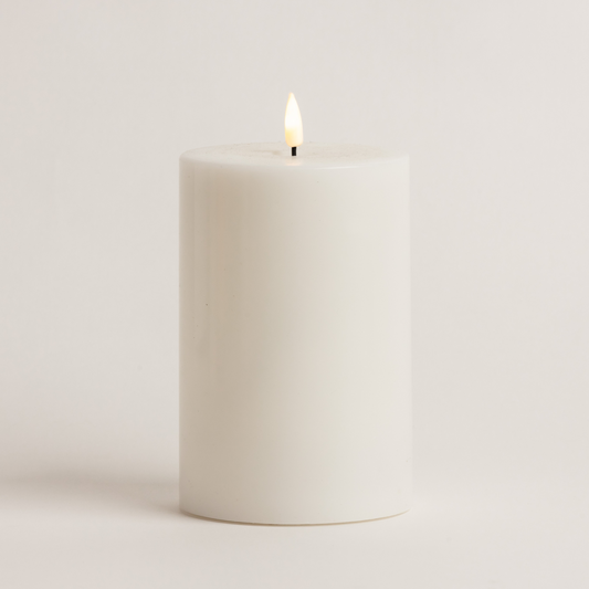 15cm x 10cm White LED Candle