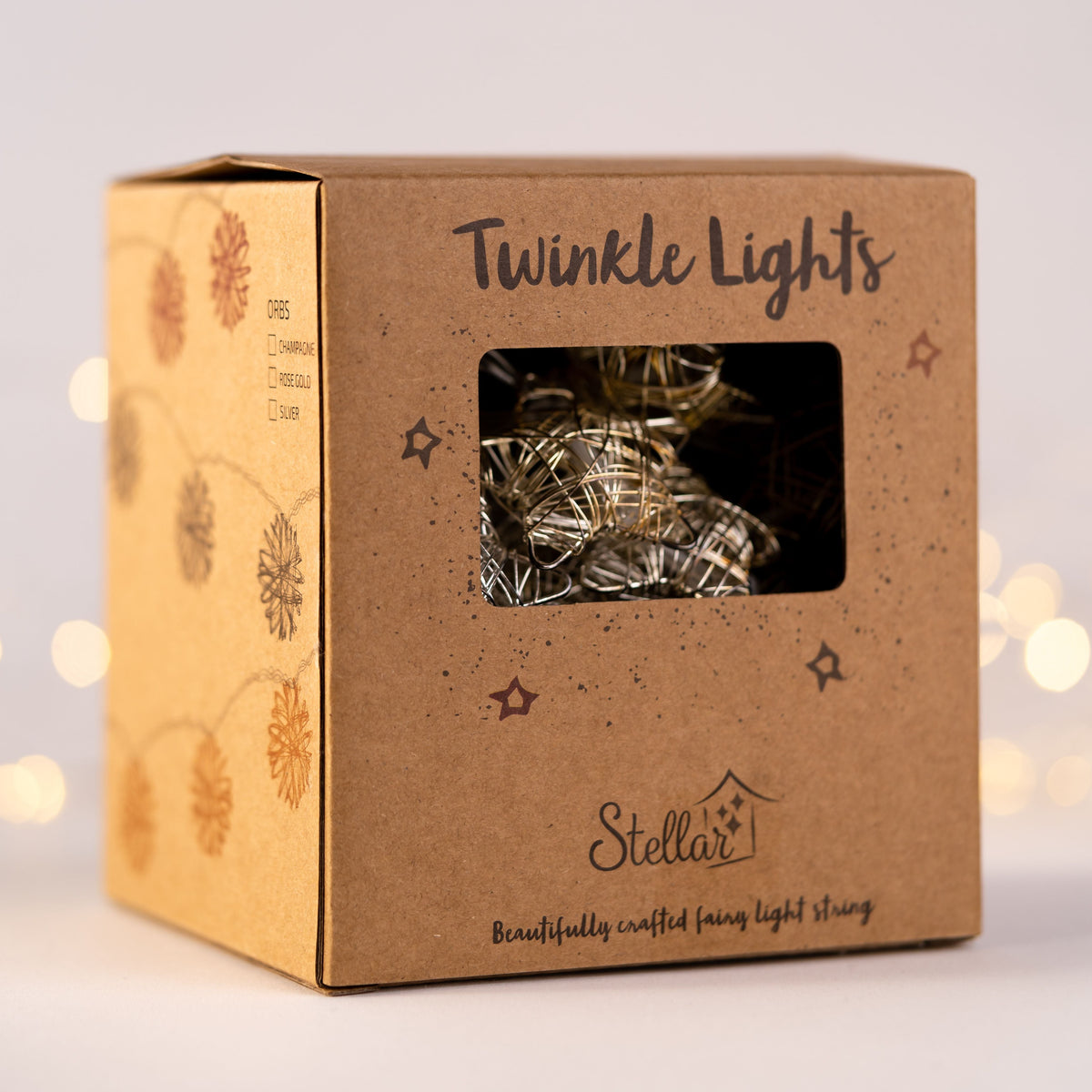2m Battery Starry Nights Woven Fairy Lights