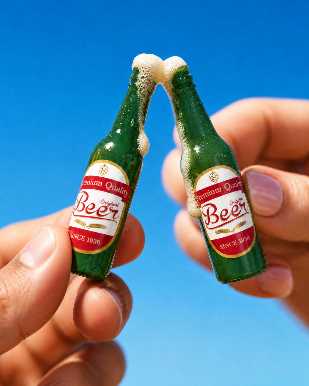 Beer Bottle Keychain