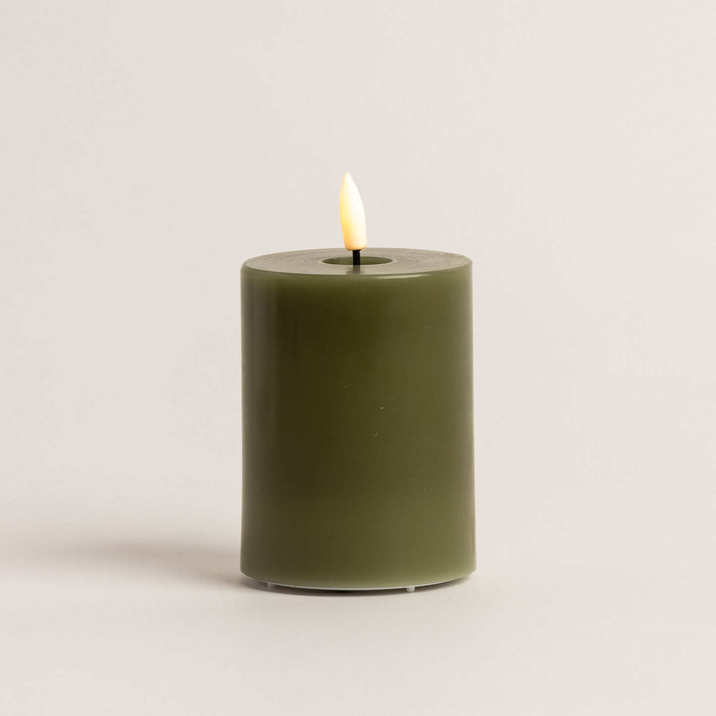 10cm x 7.5cm Green LED Candle