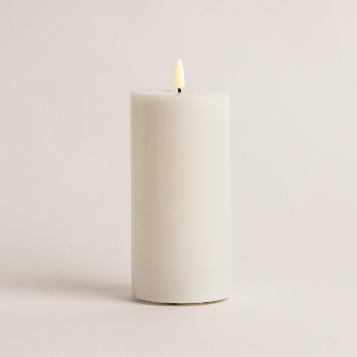 15cm x 7.5cm White LED Candle