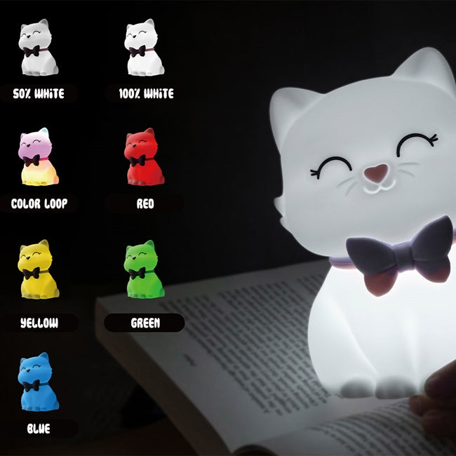 Squishy Lulu the Cat USB Rechargeable Night Light