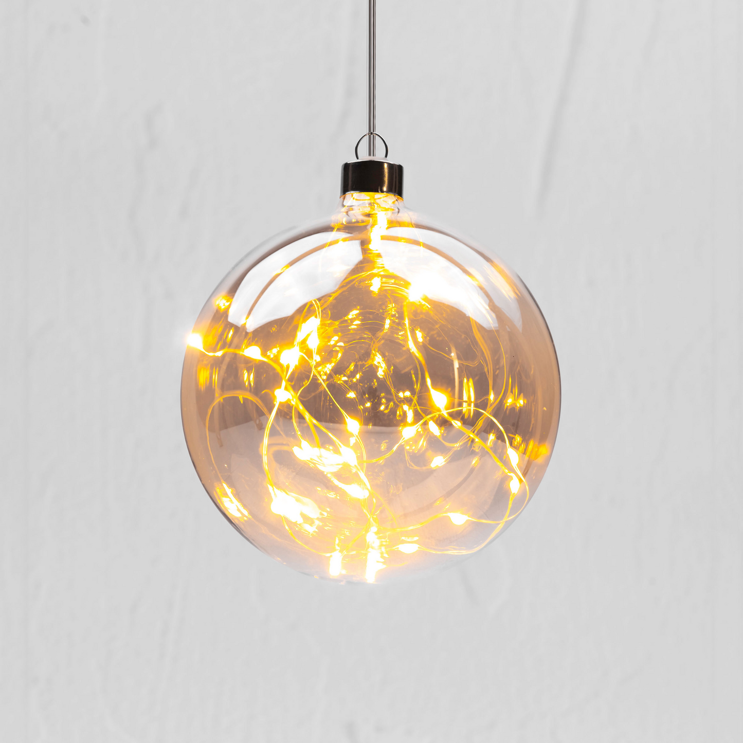 SEED444/Ch/12 Dark Champagne Small (12cm) Sphere Hanging Glass Light