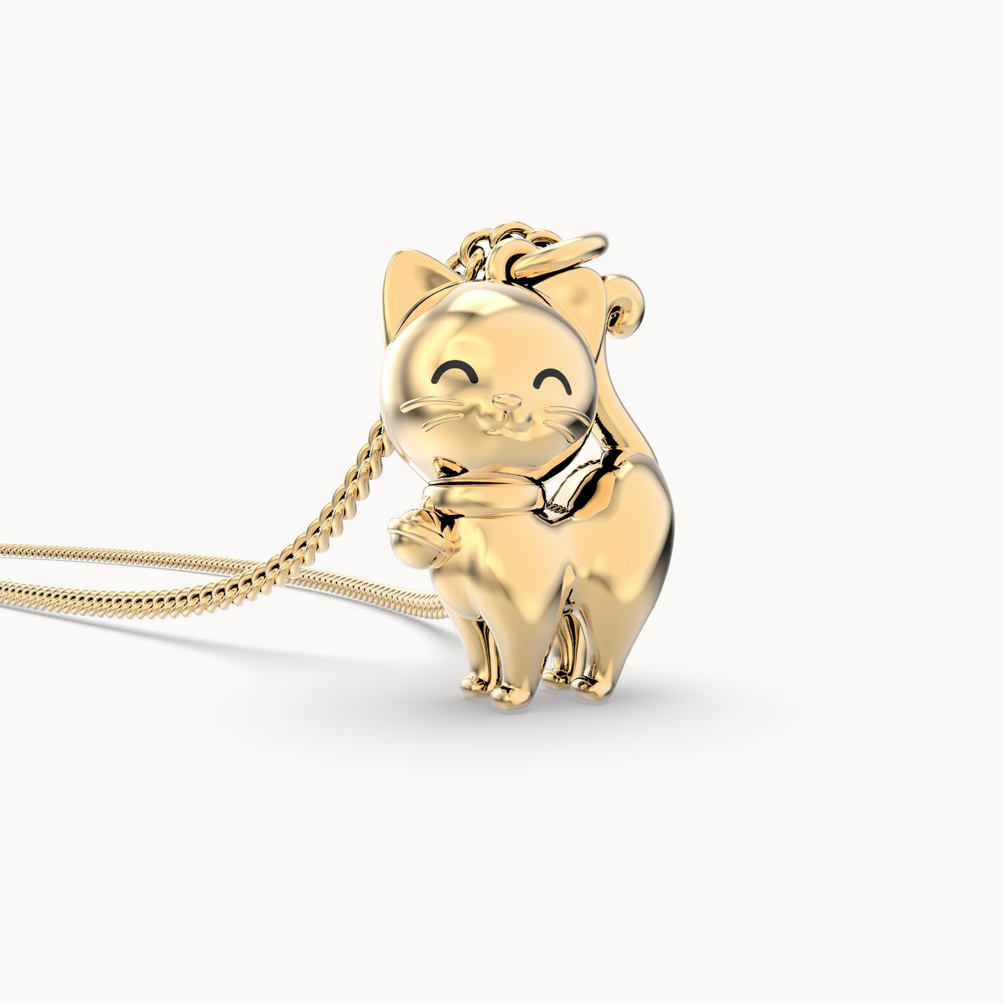Chocli Cat 18K Gold Plated Necklace