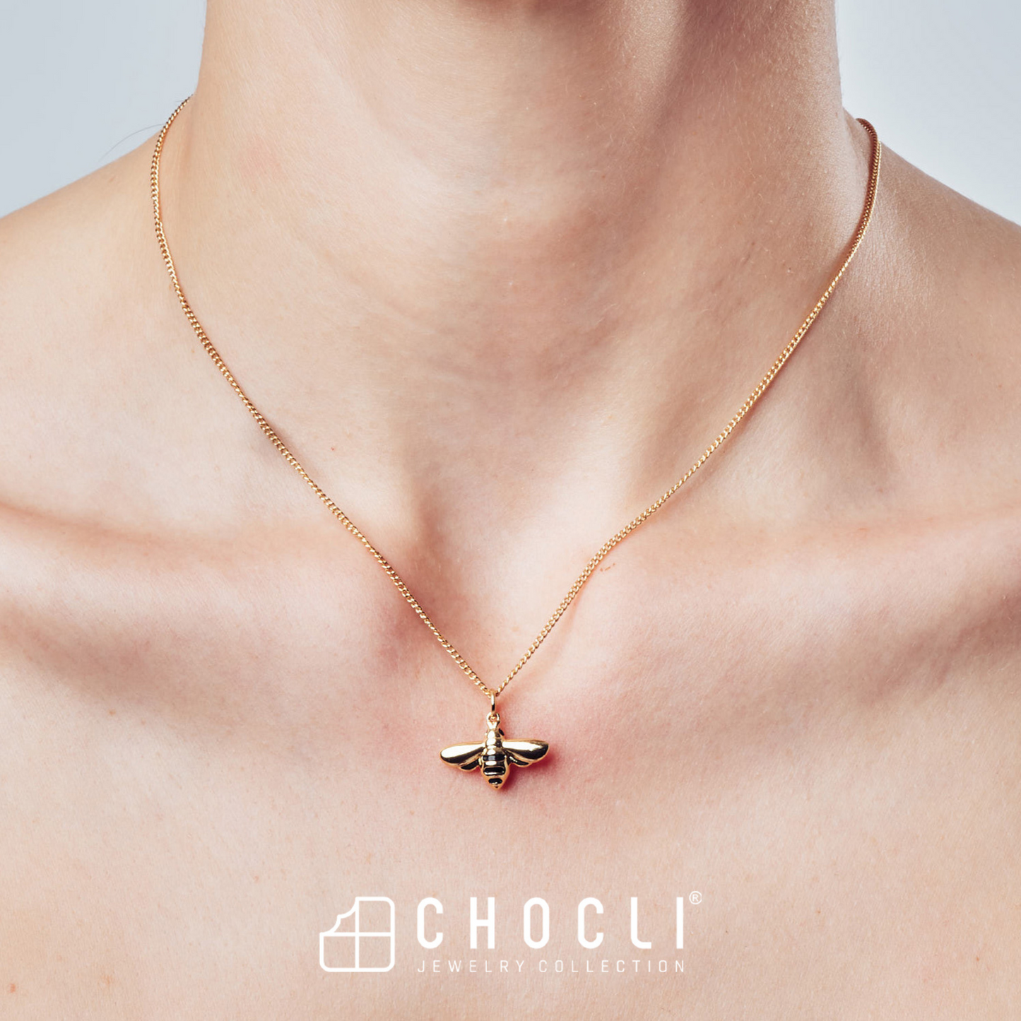Chocli Bee 18K Gold Plated Necklace