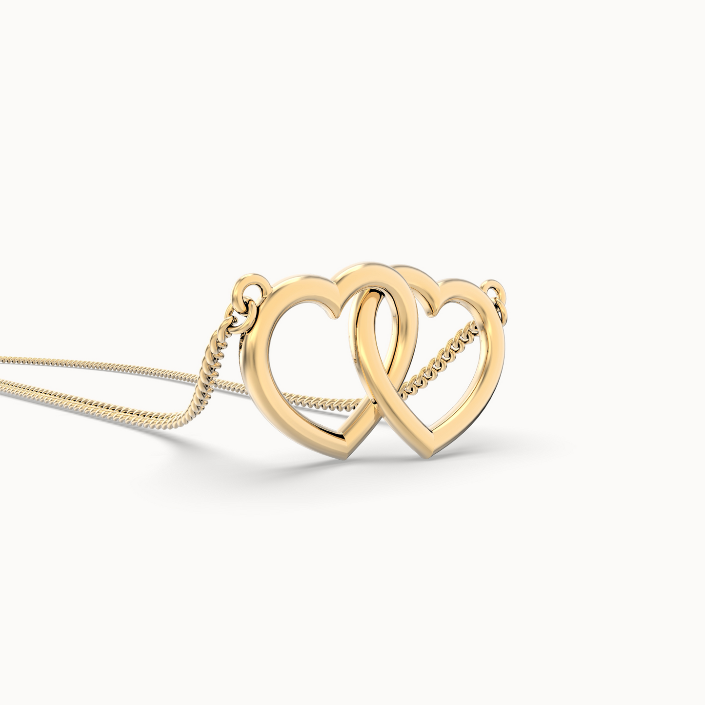 Chocli Connected Hearts 18K Gold Plated Necklace