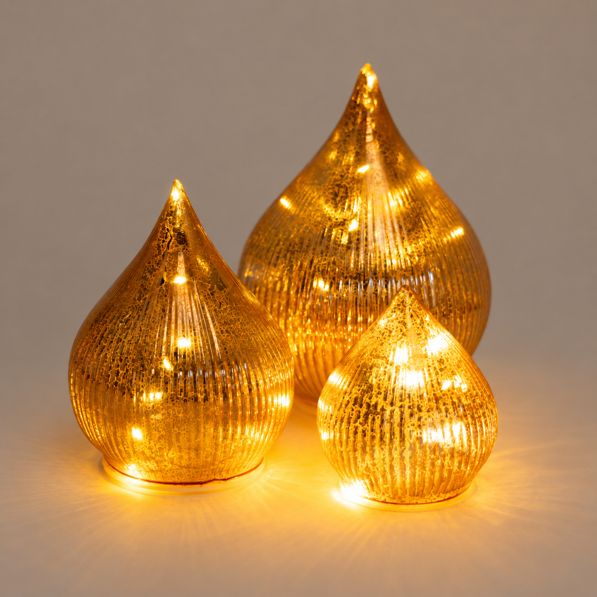 Gold Glass 'Hershey' Kisses