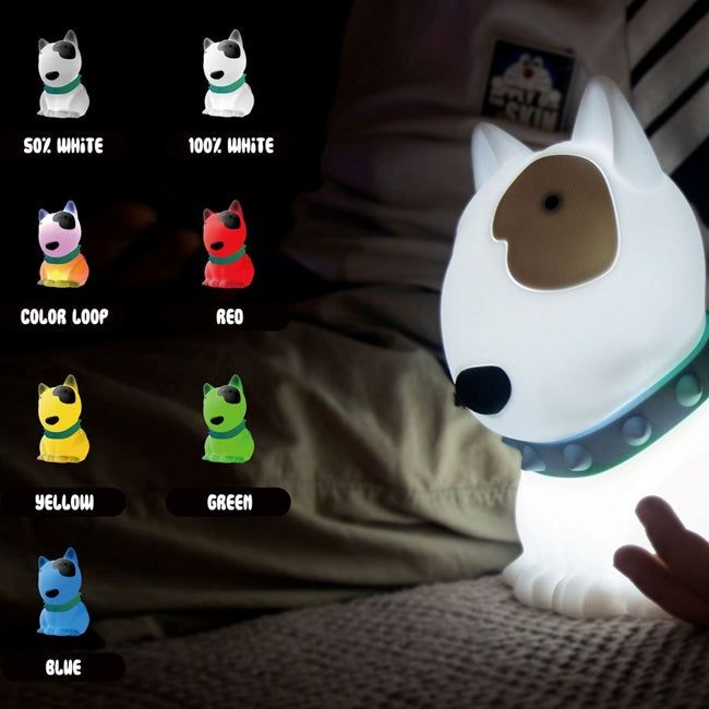Squishy Sam the Puppy USB Rechargeable Night Light