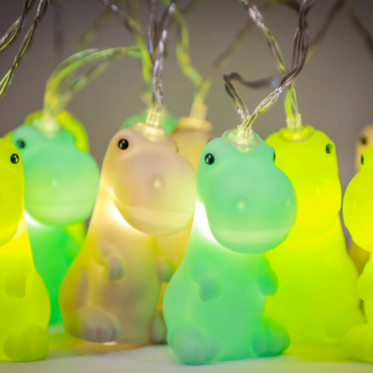 Baby Dinosaurs Fairy Lights String. AA batteries not incl.