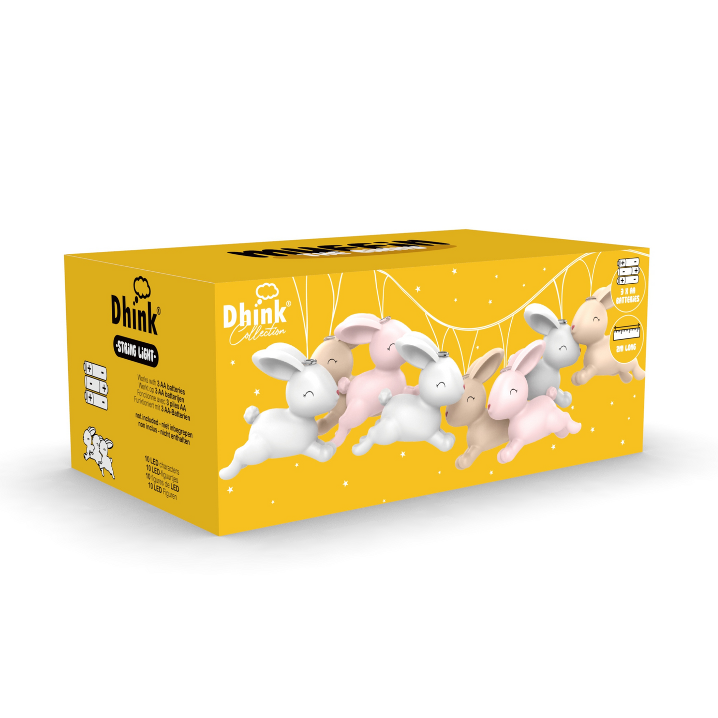 Pastel Bunny Fairy Lights String