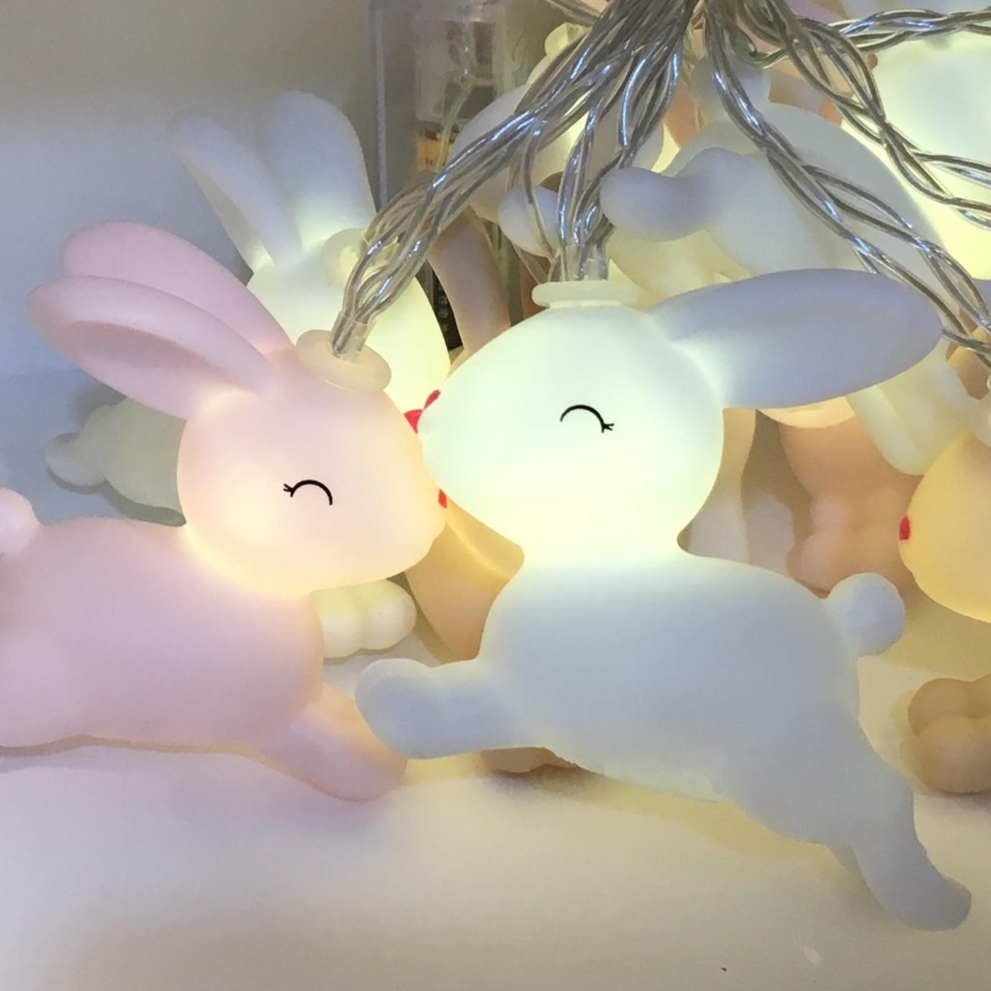 Pastel Bunny Fairy Lights String
