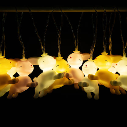 Pastel Bunny Fairy Lights String