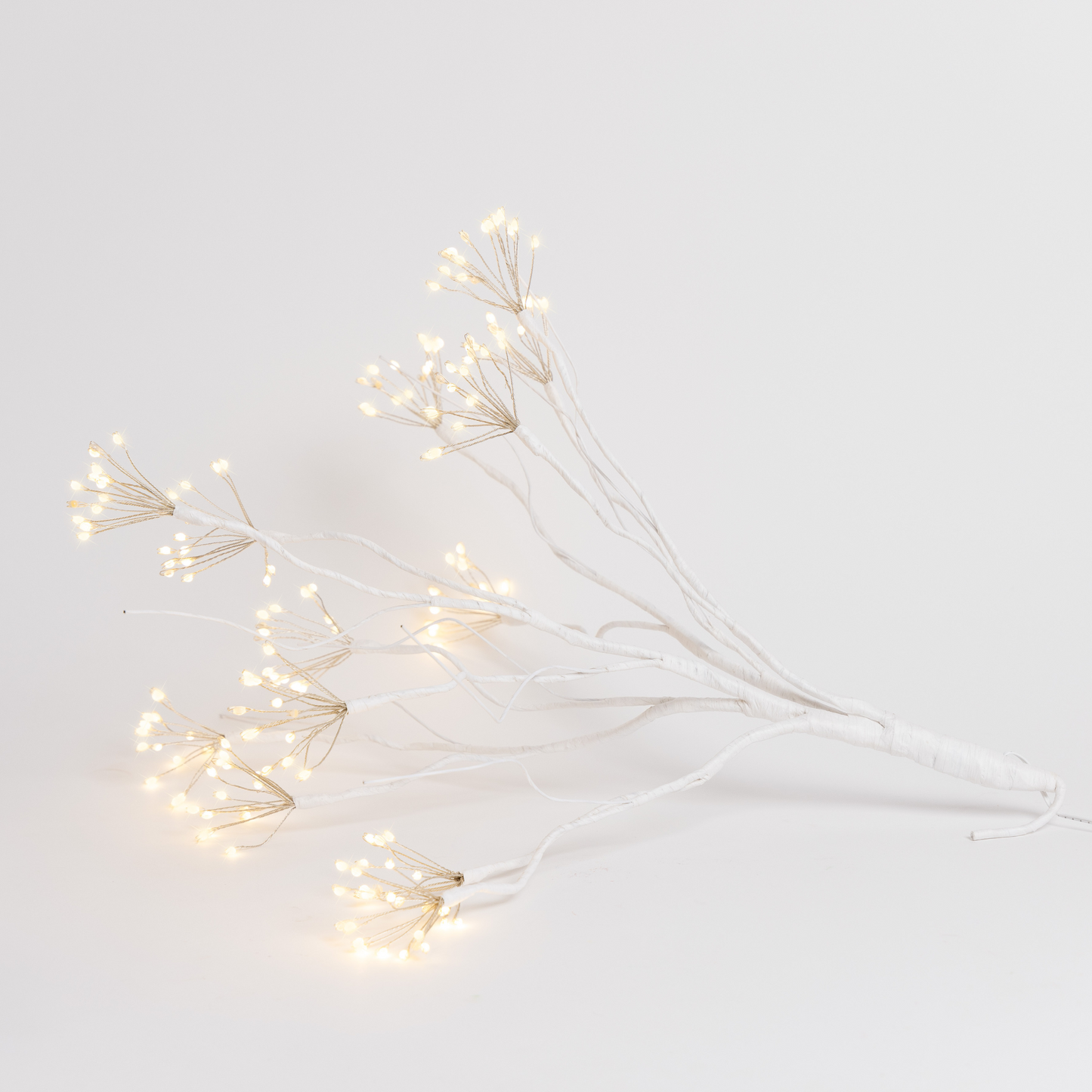 Hanging White Starburst Branch Lights